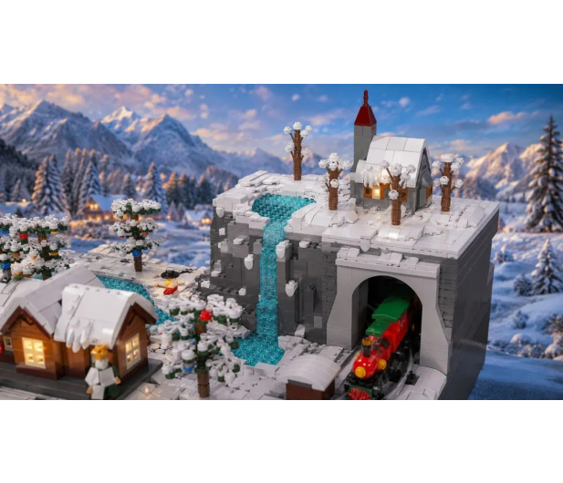 Mould King Klocki konstrukcyjne Świąteczny pociąg Wonderland 4232 el. - 1551642 - zdjęcie 5